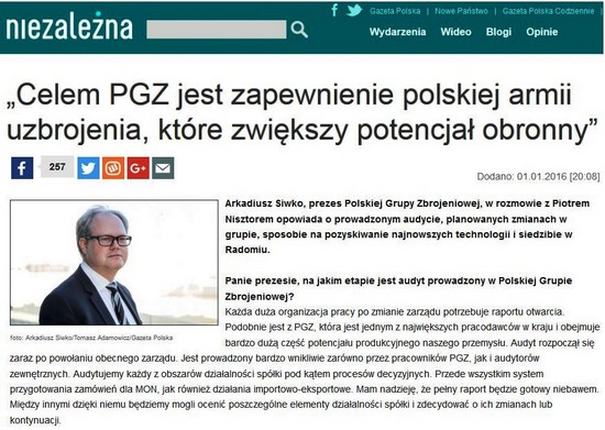 Arkadiusz Siwko Prezes PGZ